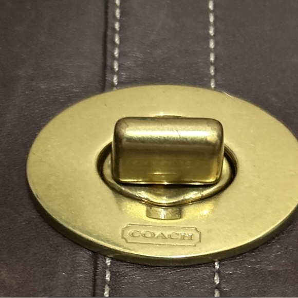 Vintage Coach Ergo Brown Smooth Leather Shoulder Bag #N° E0769-11254 “1997” - Picture 5 of 7